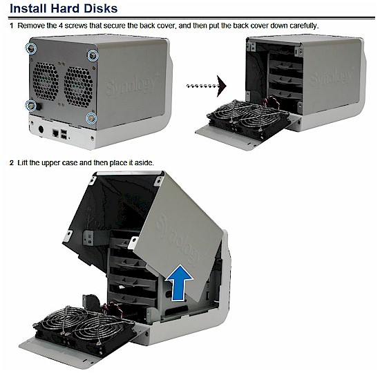 DS413j drive installation