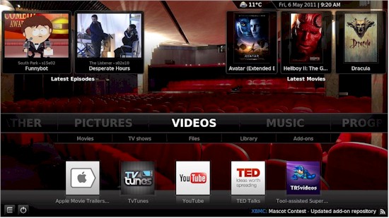 XBMC Confluence skin