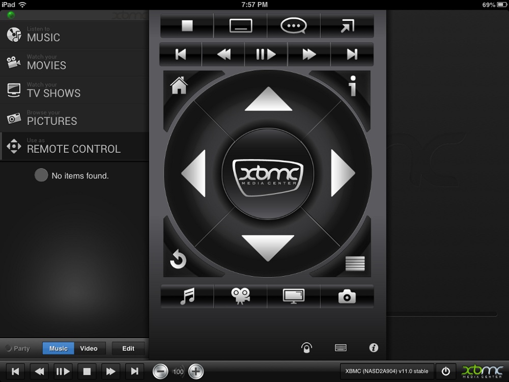 XBMC iPad Remote