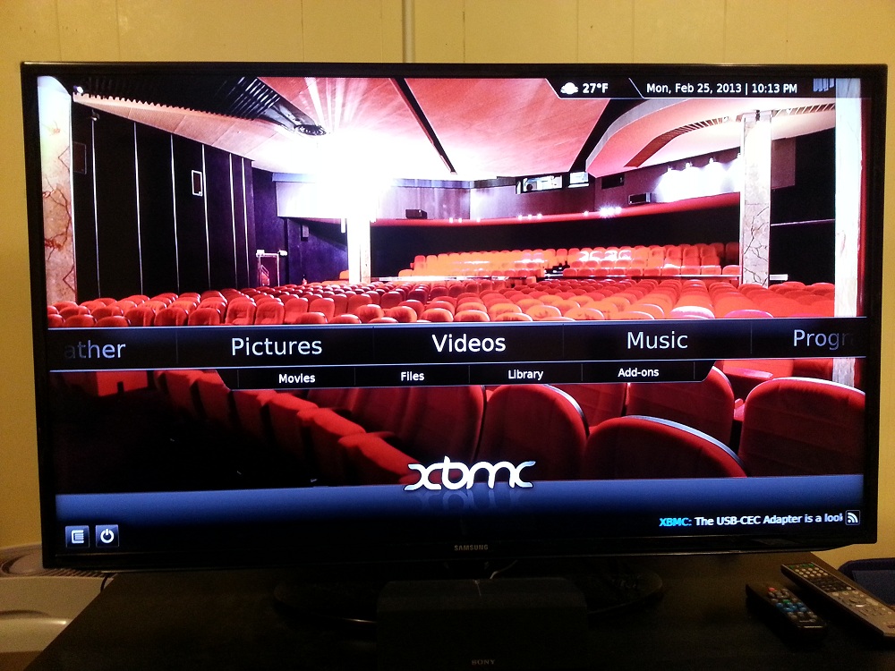 The XBMC Confluence skin