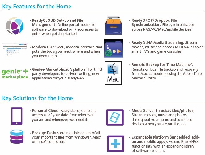 ReadyNAS OS 6 home features