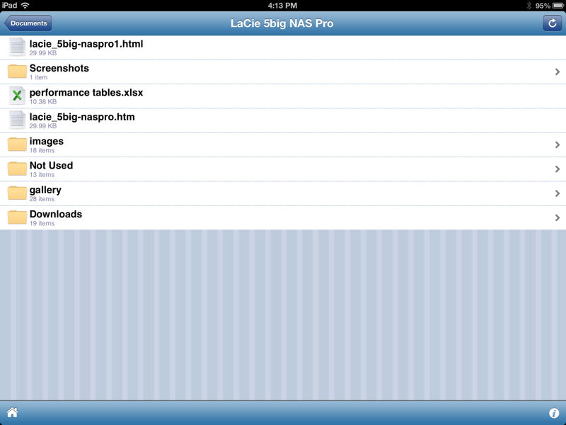My5bigPro folders on my iPad synchronized by Wuala