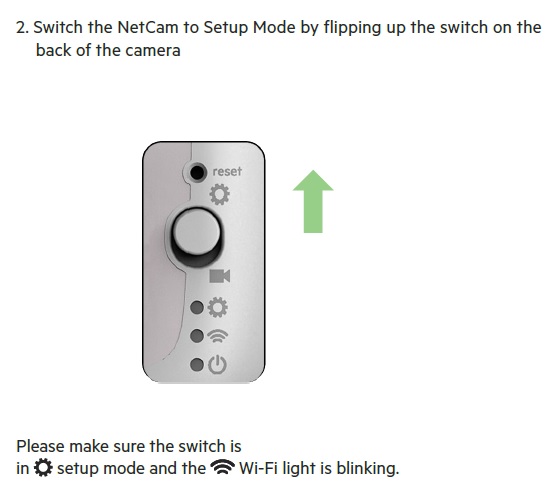 Belkin Cloud Setup Mode switch