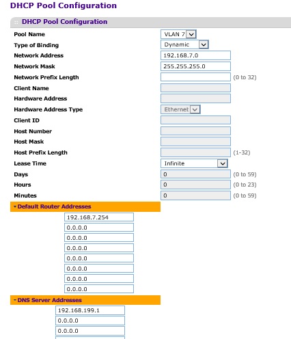 DHCP Pool