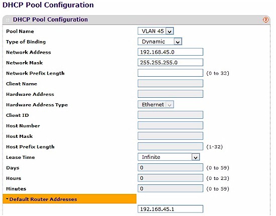 dhcp server