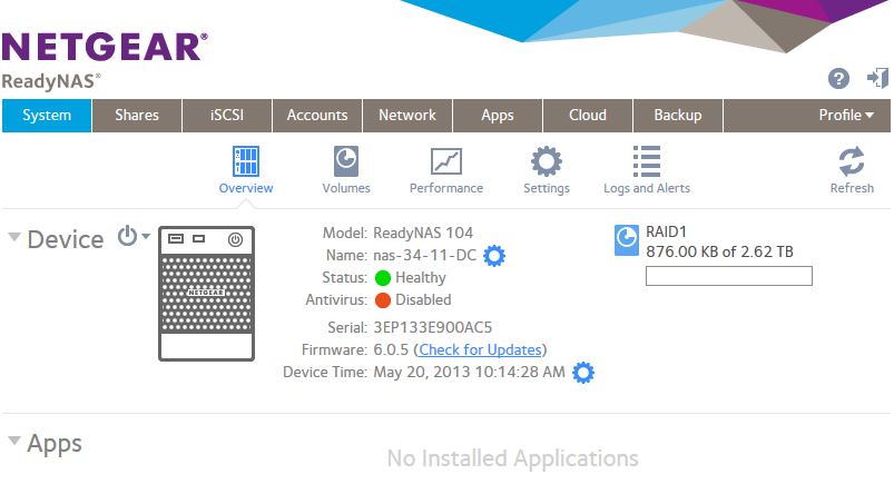 NETGEAR ReadyNAS RN104 Reviewed - SmallNetBuilder