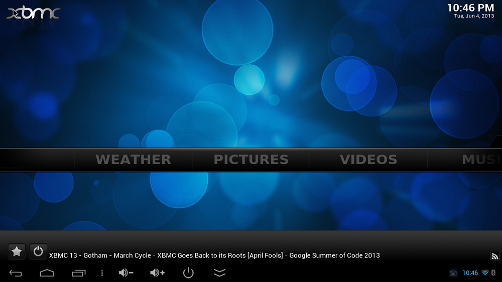 Tronsmart T428 v12.2 Frodo XBMC screen Tronsmart T428 v12.2 Frodo XBMC screen