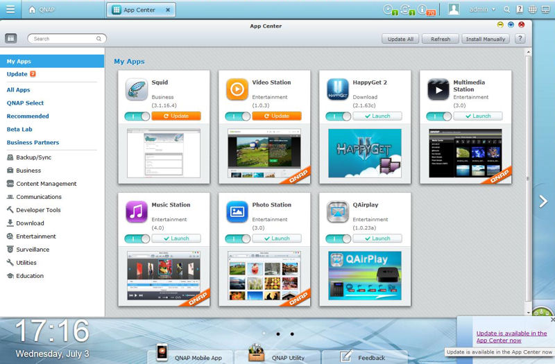 App Center showing My Apps