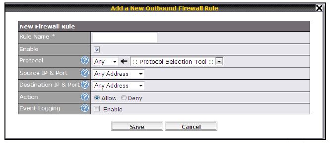 Firewall rule