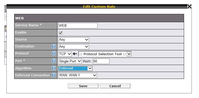 LoadBalancing Rule