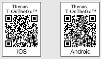 QR Codes for the Thecus T-OnTheGo mobile app