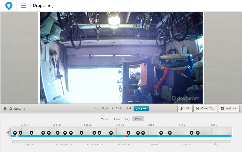 Dropcam timeline