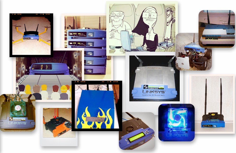 Linksys WRT54G Collage