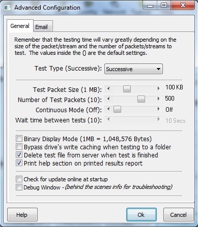 LAN Speed Test settings for wireless extenders