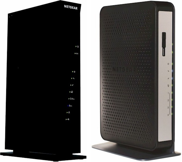 NETGEAR C6300 AC1750 WiFi Cable Modem Router Gigabit Ethernet and CG3000Dv2 N450 WiFi Cable Modem Router