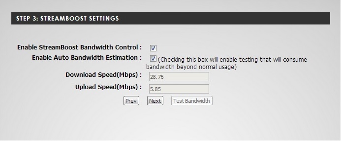 WAN speed sampling in the setup wizard