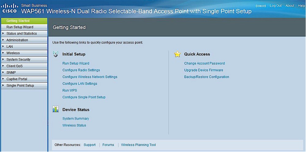 Reinicialize e redefina o WAP125 e o WAP581 para as configurações padrão de  fábrica - Cisco