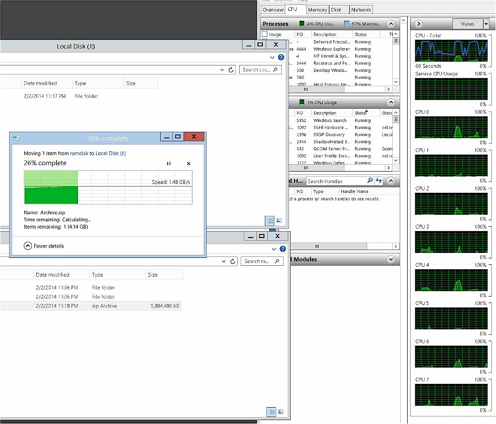 File transfer at > 1 Gbps