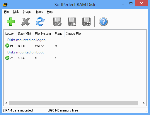 SoftPerfect RAM Disk