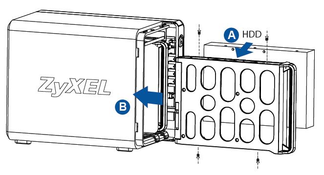 ZyXEL NSA325 v2 new drive tray