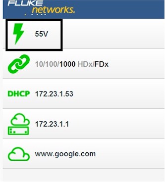 PoE Test Result