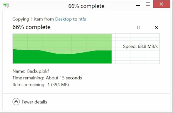 Filecopy to USB 3.0 drive - WLAN start / stop