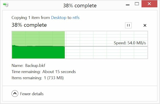 Filecopy to USB 3.0 drive - WLAN active