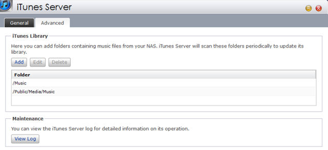ASUSTOR ADM 2.1 iTunes Server - Advanced