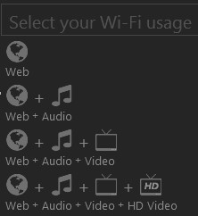 MetaGeek inSSIDer Wi-Fi Helper usage selection screen