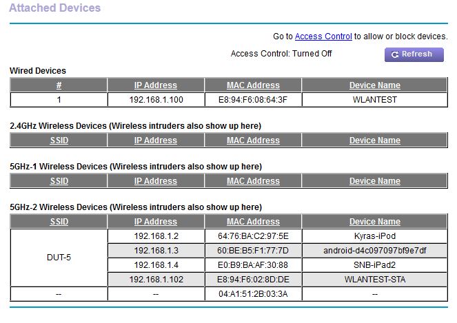 Device connection - SmartConnect Off