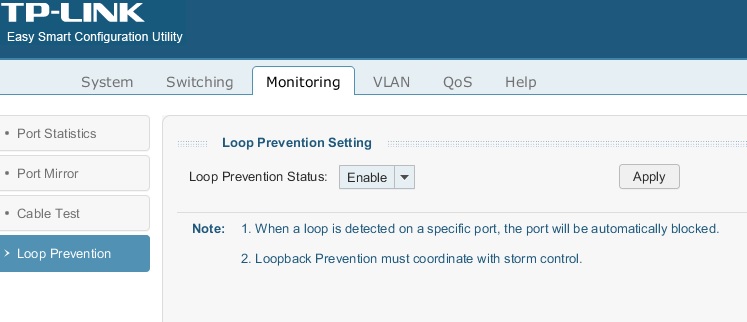 SG108E Loop Prevention
