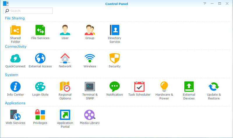 Synology DSM 5.0 Control Panel