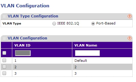 Netgear GS108Tv1 Enable Port-Based VLAN