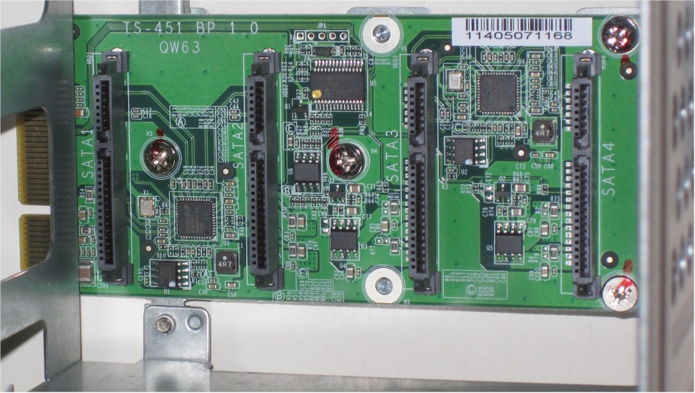 QNAP TS-451 backplane PCB