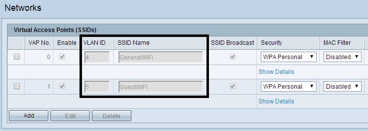 WiFi VLANs