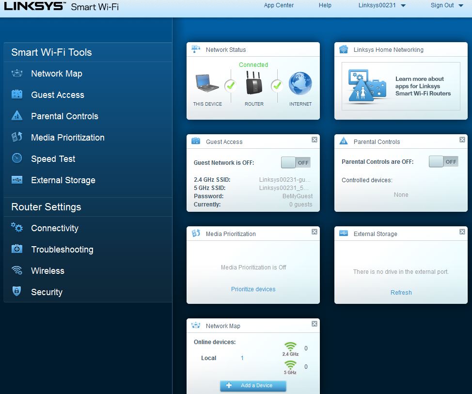 Smart Wi-Fi Dashboard