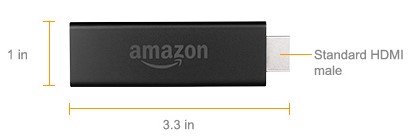 Amazon Fire TV Stick dimensions