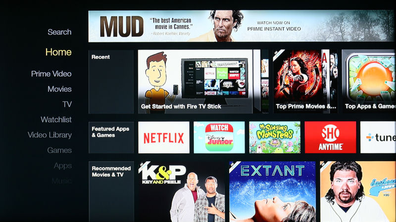 Amazon Fire TV Stick Landing Page