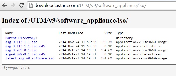 UTM ISO file download