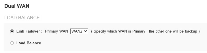 Setting Failover on the Linksys LRT224