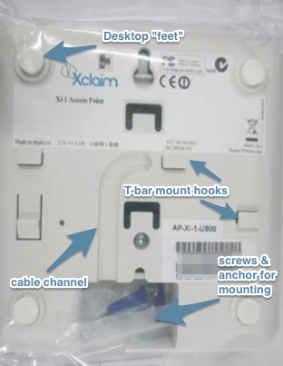 Xi series AP mounting options