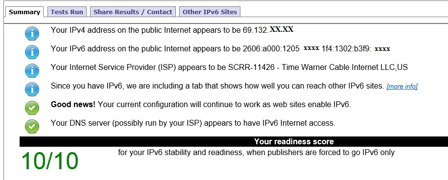 Test IPv6