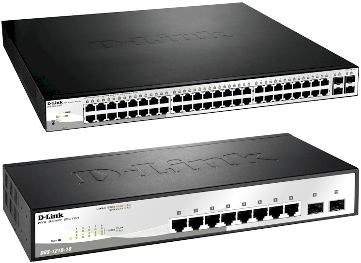 D-Link DGS-1210-52MP and DGS-1210-10
