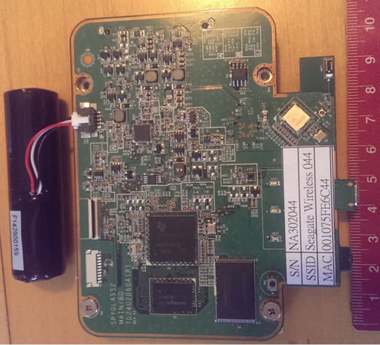 FCC picture of the Seagate Wireless internals