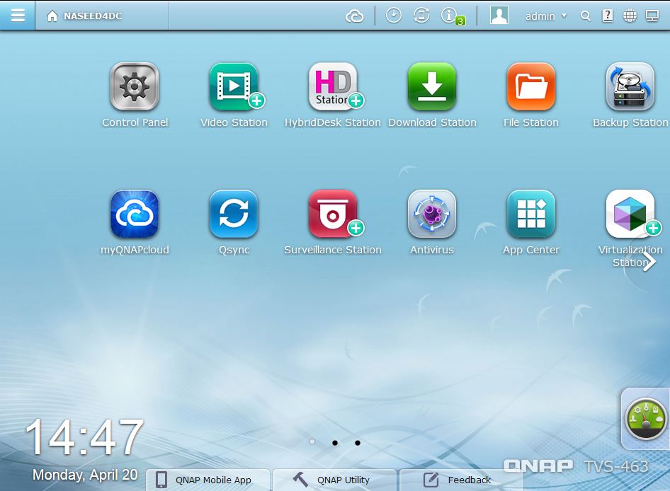 QNAP QTS Desktop