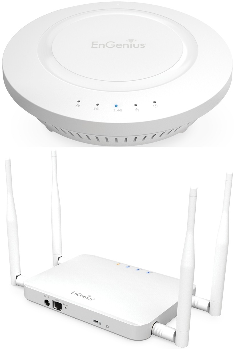 EnGenius EAP1200H (top) & ECB1200 AC1200 access points