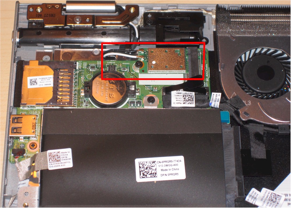 Dell laptop with QCA MU-MIMO WLAN card