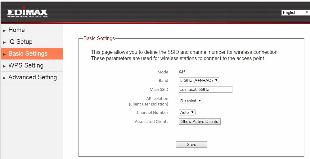 EW-7288APC GUI Wireless SSID page