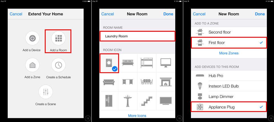 Insteon+ Add Room