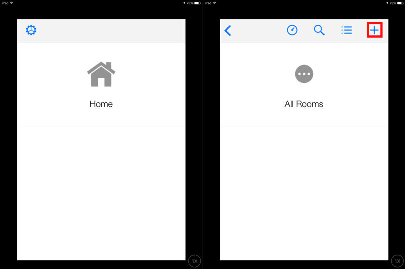 Insteon+ Home screen (left) and all devices (right)